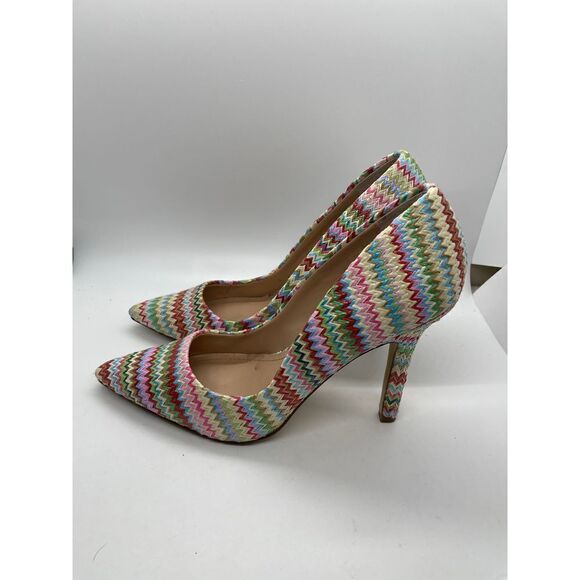 CHARLES BY CHARLES DAVID SWEETNESS PUMP Multi Colored Pattern Women’s Size 7.5 - Picture 4 of 11